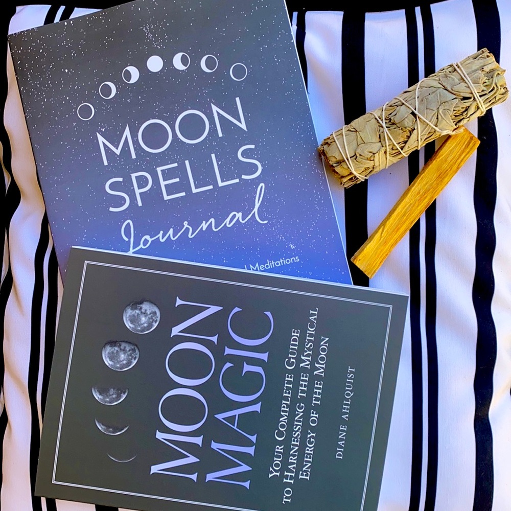 Moon Goddess BUNDLE- Journal, Book, Sage, & Palo Santo